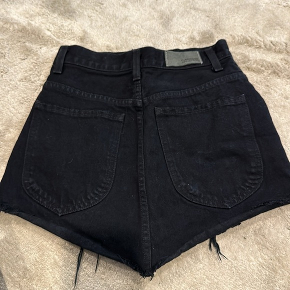 Carmar black denim black skirt.  Zip front accent-size 24- 00 - Picture 2 of 4